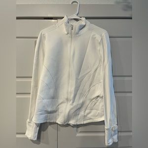 white lulu zip up